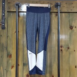 Under Armour Blue and White Athletic Leggings